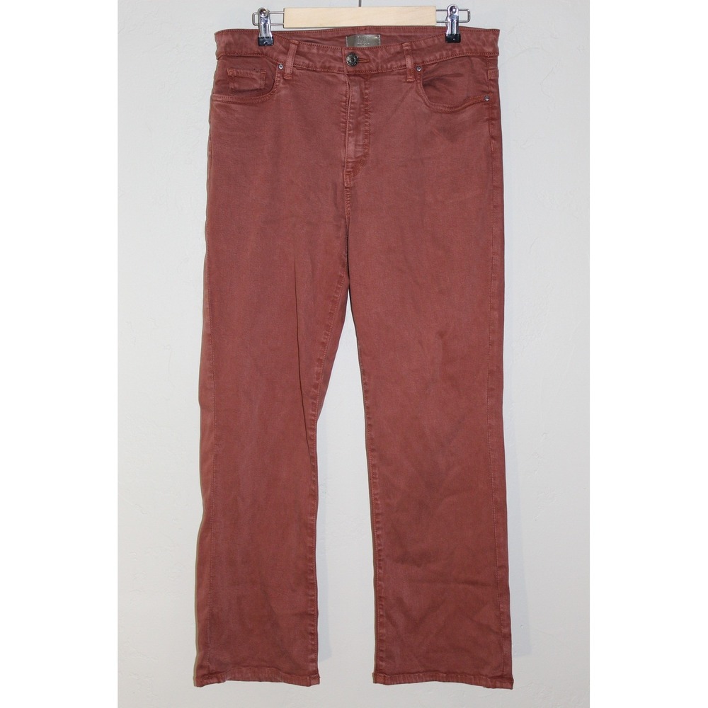KUT From The Kloth Kelsey Fab AB Ankle Flare Jeans Women's 12 Rust High Rise
